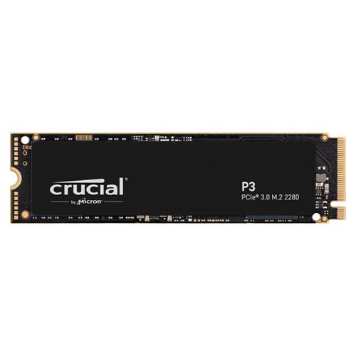 Crucial P3 500GB PCIe M.2 NVMe Gen 3 SSD CT500P3SSD8