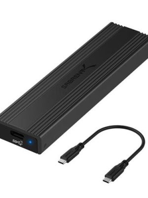 Sabrent USB 3.2 Type-C Tool-Free Enclosure for M.2 PCIe NVMe and SATA SSDs EC-SNVE
